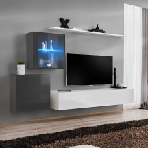 Meblościanka SWITCH SW 15 Grafit / Biały SWITCH GRAFIT / BIAŁY Podstawowe