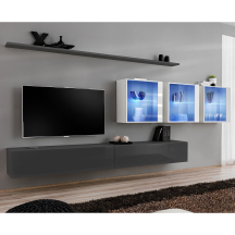 Meblościanka SWITCH SW 17 Grafit / Biały SWITCH GRAFIT / BIAŁY Podstawowe