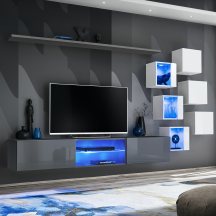 Meblościanka SWITCH SW 21 Grafit / Biały SWITCH GRAFIT / BIAŁY Podstawowe