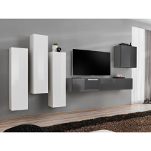 Meblościanka SWITCH SW 3 Biały / Grafit SWITCH GRAFIT / BIAŁY Podstawowe