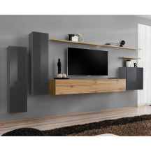 Meblościanka SWITCH SW 1 Grafit / Wotan SWITCH GRAFIT / WOTAN Podstawowe