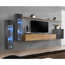 Meblościanka SWITCH SW 11 Grafit / Wotan SWITCH GRAFIT / WOTAN Podstawowe