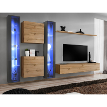 Meblościanka SWITCH SW 16 Grafit / Wotan SWITCH GRAFIT / WOTAN Podstawowe