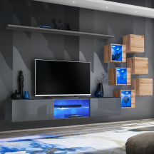 Meblościanka SWITCH SW 21 Grafit / Wotan SWITCH GRAFIT / WOTAN Podstawowe