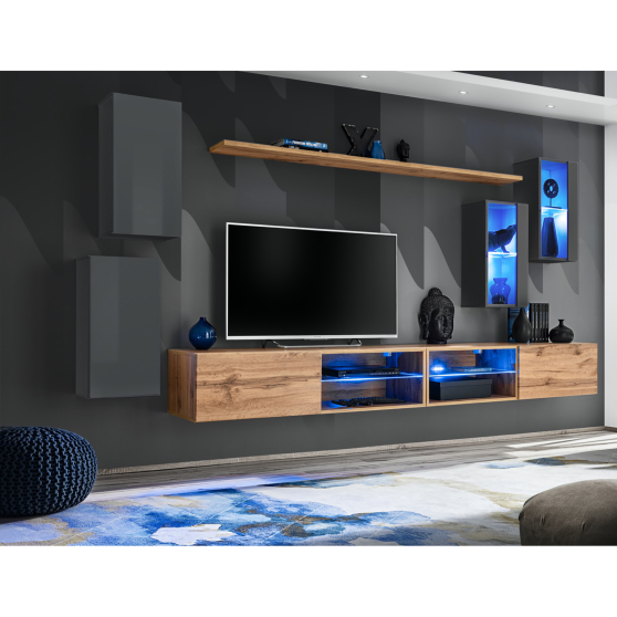 Meblościanka SWITCH SW 25 Grafit / Wotan SWITCH GRAFIT / WOTAN Podstawowe