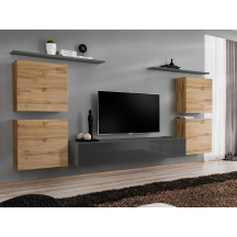 Meblościanka SWITCH SW 4 Wotan / Grafit SWITCH GRAFIT / WOTAN Podstawowe