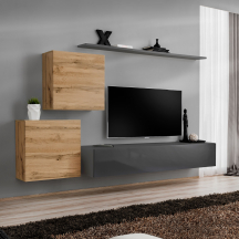 Meblościanka SWITCH SW 5 Wotan / Grafit SWITCH GRAFIT / WOTAN Podstawowe