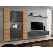 Meblościanka SWITCH SW 6 Wotan / Grafit SWITCH GRAFIT / WOTAN Podstawowe