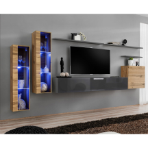 Meblościanka SWITCH SW 11 Wotan / Grafit SWITCH GRAFIT / WOTAN Podstawowe