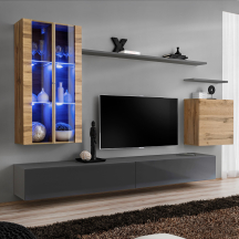 Meblościanka SWITCH SW 12 Wotan / Grafit SWITCH GRAFIT / WOTAN Podstawowe