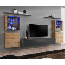 Meblościanka SWITCH SW 14 Wotan / Grafit SWITCH GRAFIT / WOTAN Podstawowe