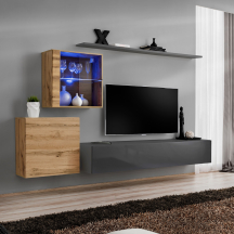 Meblościanka SWITCH SW 15 Wotan / Grafit SWITCH GRAFIT / WOTAN Podstawowe