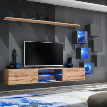 Meblościanka SWITCH SW 21 Wotan / Grafit SWITCH GRAFIT / WOTAN Podstawowe