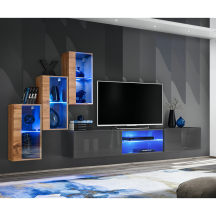 Meblościanka SWITCH SW 22 Wotan / Grafit SWITCH GRAFIT / WOTAN Podstawowe