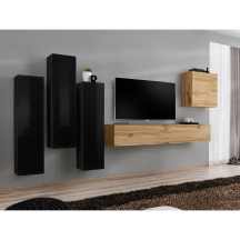 Meblościanka SWITCH SW 3 Czarny / Wotan SWITCH CZARNY / WOTAN Podstawowe