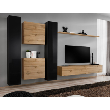 Meblościanka SWITCH SW 6 Czarny / Wotan SWITCH CZARNY / WOTAN Podstawowe