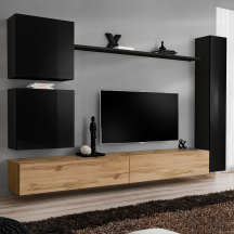 Meblościanka SWITCH SW 8 Czarny / Wotan SWITCH CZARNY / WOTAN Podstawowe