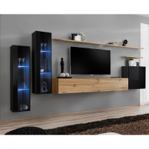 Meblościanka SWITCH SW 11 Czarny / Wotan SWITCH CZARNY / WOTAN Podstawowe