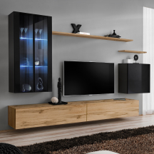 Meblościanka SWITCH SW 12 Czarny / Wotan SWITCH CZARNY / WOTAN Podstawowe