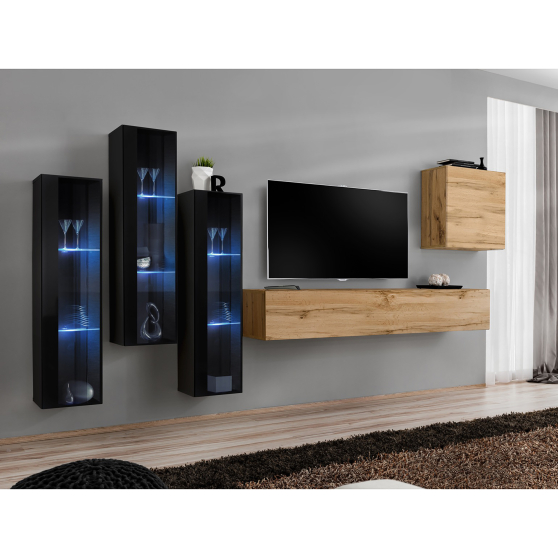 Meblościanka SWITCH SW 13 Czarny / Wotan SWITCH CZARNY / WOTAN Podstawowe