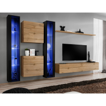 Meblościanka SWITCH SW 16 Czarny / Wotan SWITCH CZARNY / WOTAN Podstawowe