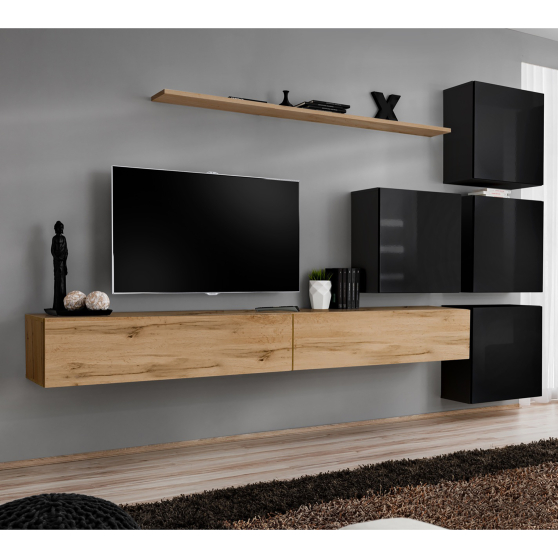 Meblościanka SWITCH SW 9 Wotan / Czarny SWITCH CZARNY / WOTAN Podstawowe