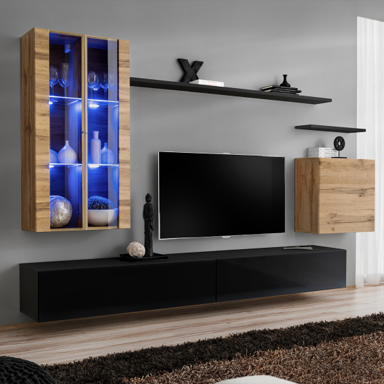 Meblościanka SWITCH SW 12 Wotan / Czarny SWITCH CZARNY / WOTAN Podstawowe