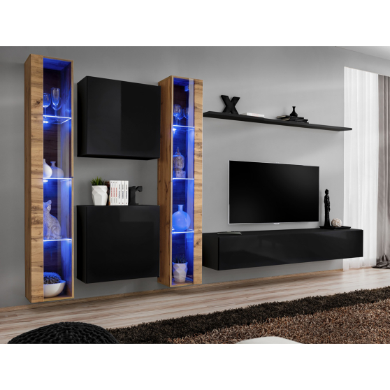 Meblościanka SWITCH SW 16 Wotan / Czarny SWITCH CZARNY / WOTAN Podstawowe