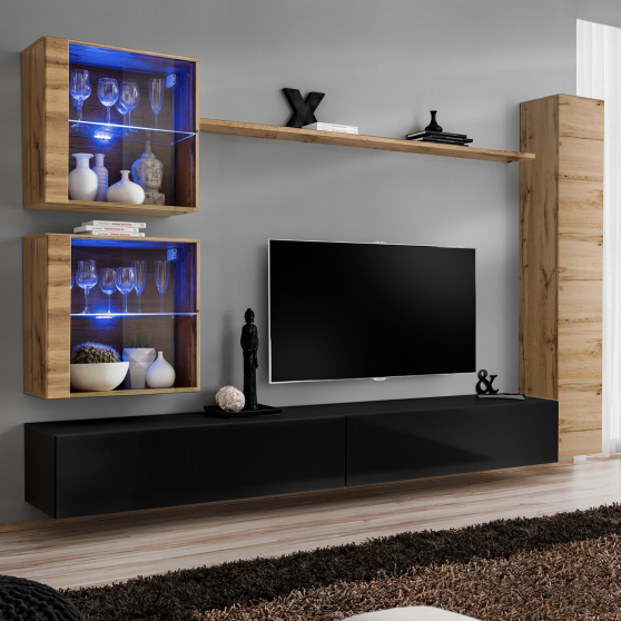 Meblościanka SWITCH SW 18 Wotan / Czarny SWITCH CZARNY / WOTAN Podstawowe