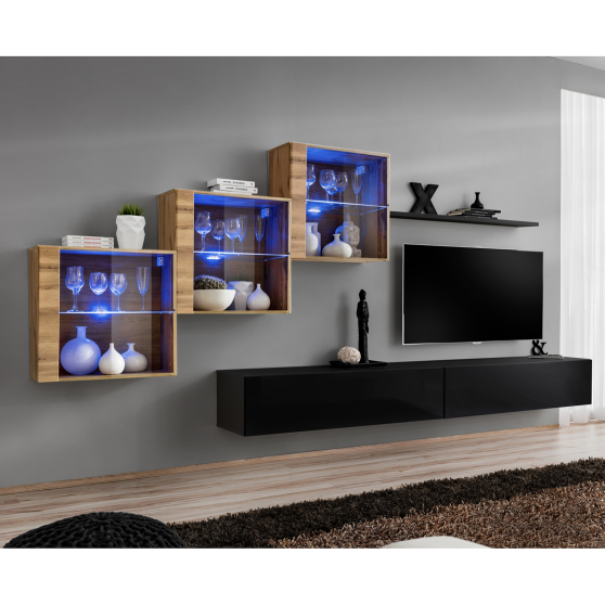 Meblościanka SWITCH SW 20 Wotan / Czarny SWITCH CZARNY / WOTAN Podstawowe