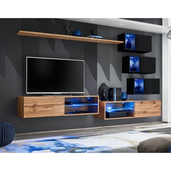 Meblościanka SWITCH SW 24 Wotan / Czarny SWITCH CZARNY / WOTAN Podstawowe