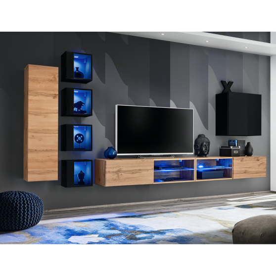 Meblościanka SWITCH SW 26 Wotan / Czarny SWITCH CZARNY / WOTAN Podstawowe