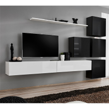 Meblościanka SWITCH SW 9 Biały / Czarny SWITCH CZARNY / BIAŁY Podstawowe