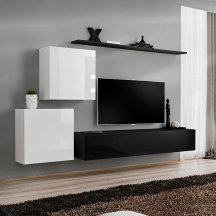 Meblościanka SWITCH SW 5 Biały / Czarny SWITCH CZARNY / BIAŁY Podstawowe