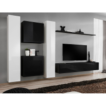 Meblościanka SWITCH SW 6 Biały / Czarny SWITCH CZARNY / BIAŁY Podstawowe