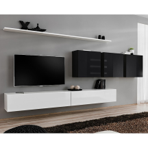 Meblościanka SWITCH SW 7 Biały / Czarny SWITCH CZARNY / BIAŁY Podstawowe