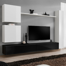 Meblościanka SWITCH SW 8 Biały / Czarny SWITCH CZARNY / BIAŁY Podstawowe