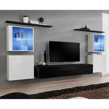 Meblościanka SWITCH SW 14 Biały / Czarny SWITCH CZARNY / BIAŁY Podstawowe