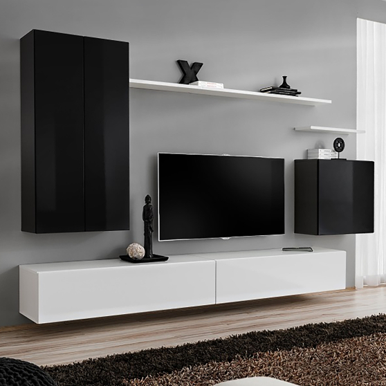 Meblościanka SWITCH SW 2 Czarny / Biały SWITCH CZARNY / BIAŁY Podstawowe