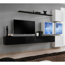 Meblościanka SWITCH SW 19 Czarny / Biały SWITCH CZARNY / BIAŁY Podstawowe