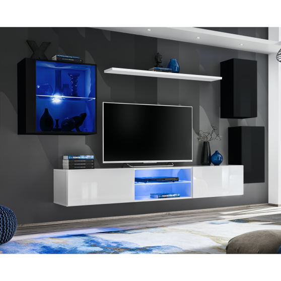 Meblościanka SWITCH SW 23 Czarny / Biały SWITCH CZARNY / BIAŁY Podstawowe