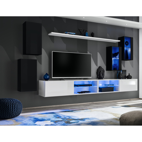 Meblościanka SWITCH SW 25 Czarny / Biały SWITCH CZARNY / BIAŁY Podstawowe