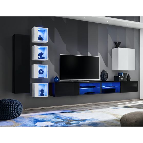 Meblościanka SWITCH SW 26 Czarny / Biały SWITCH CZARNY / BIAŁY Podstawowe