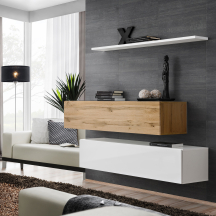 Zestaw dwóch szafek RTV SB2 Wotan / Biały SWITCH BIAŁY / WOTAN Podstawowe