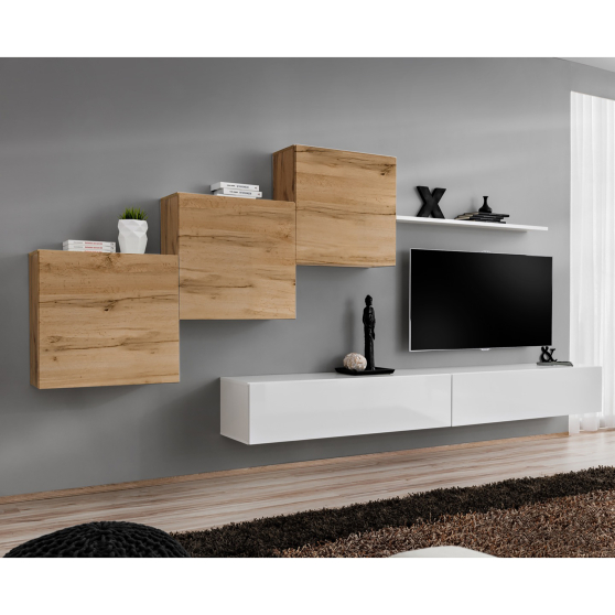 Meblościanka SWITCH SW 10 Wotan / Biały SWITCH BIAŁY / WOTAN Podstawowe