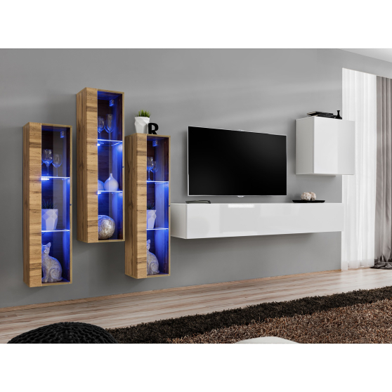 Meblościanka SWITCH SW 13 Wotan / Biały SWITCH BIAŁY / WOTAN Podstawowe