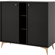 Komoda 822 2F Czarny Grafit TOKYO 1 Podstawowe