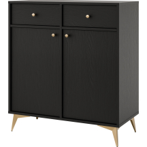 Komoda 826 2F 2SA Czarny Grafit TOKYO 1 Podstawowe