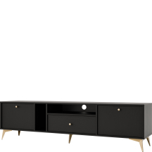 Szafka RTV 313 2K 1S Czarny Grafit TOKYO 1 Podstawowe