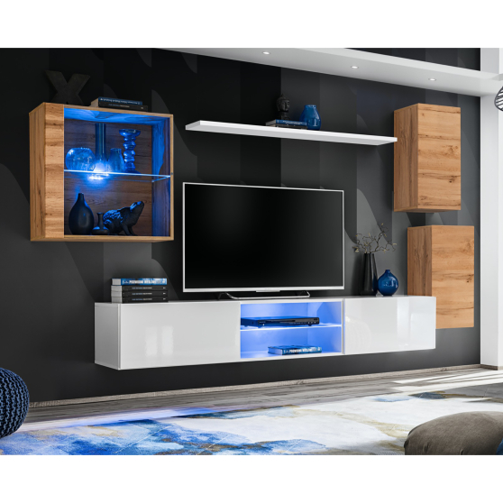 Meblościanka SWITCH SW 23 Wotan / Biały SWITCH BIAŁY / WOTAN Podstawowe